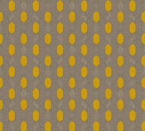 Vliesová tapeta na zeď Absolutely Chic 36973-2 | 0,53 x 10,05 m | šedá, hnědá, žlutá | A.S. Création