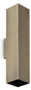 Nástěnné svítidlo 2x GU10 starožitná mosaz IP20 Ideal Lux LOOK 370392