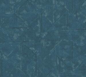 A.S. Création | Vliesová tapeta na zeď Absolutly Chic 36975-1 | 0,53 x 10,05 m | modrá, vining ivy, modrozelená