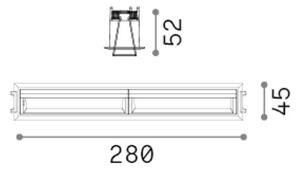 Zapuštěné svítidlo LED 3000K biela IP20 Ideal Lux LIKA 367330