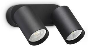 Nástěnné svítidlo 2x GU10 čierna IP20 Ideal Lux DYNAMITE 367385