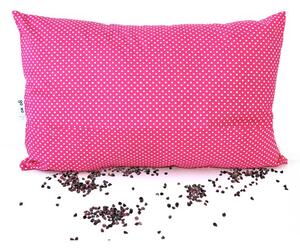 GADEO nahřívací pohankový polštářek LITTLE DOTS FUCHSIA Výplň: pouze pohankové slupky, Rozměry: 18x28 cm