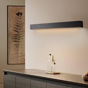 Nowodvorski Lighting Nástěnné světlo Straight M, 92 cm, černé, Černá, Obývací pokoj / jídelna, kov, Moderní, Nástěnné svítidlo