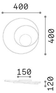 Stropní svítidlo LED 3000K biela IP20 Ideal Lux OZ 352442