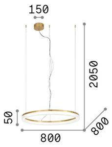 Závěsné svítidlo LED 3000K biela IP20 Ideal Lux CROWN 339146