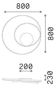 Stropní svítidlo LED 3000K biela IP20 Ideal Lux OZ 352459