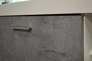 Obývací stěna Samir bílá/beton