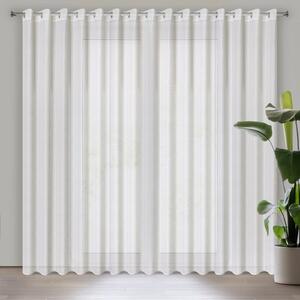 ZÁCLONA NA KROUŽCÍCH SIBEL 300 CM X 250 CM CM BÍLÁ