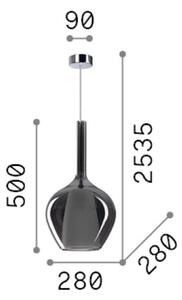 Závěsné svítidlo 1x E27 modrá IP20 Ideal Lux KALIQUE 359588