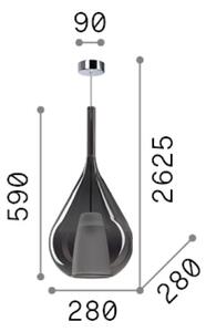 Závěsné svítidlo 3x E27 modrá IP20 Ideal Lux KALIQUE 359816