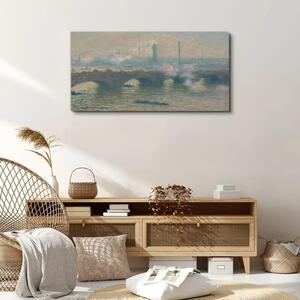 Obraz na plátně Obraz na plátně Waterloo šedé mince most