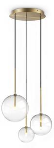 Závěsné svítidlo 3x G4 mosadzná IP20 Ideal Lux EQUINOXE 339702