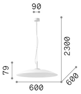 Závěsné svítidlo 1x GX53 čierna IP20 Ideal Lux ECLIPSE 338774