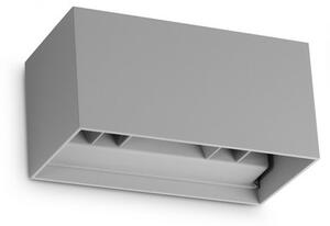 Venkovní nástěnné svítidlo LED 4000K šedá IP54 Ideal Lux ATOM 366890