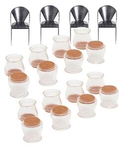 5Five® Ochranné podložky na tenké nohy od židlí XS - 2,3 x 2,3 cm, 16ks