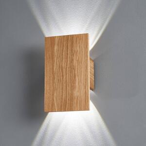 LED nástěnné světlo Shine-Wood dub 4xLED 15x25cm