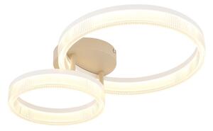 Globo 48046D2 LED přisazené stropní svítidlo ZARA | 24W integrovaný LED zdroj | 1800lm | 3000K | béžová