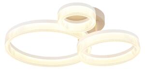 Globo 48046D4 LED přisazené stropní svítidlo ZARA | 24W integrovaný LED zdroj | 2000lm | 3000K | béžová