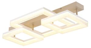 Globo 48047D2 LED přisazené stropní svítidlo ZARA | 40W integrovaný LED zdroj | 3300lm | 3000K | béžová