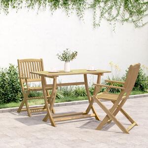 Skládací zahradní stůl 110 x 55 x 75 cm masivní akáciové dřevo