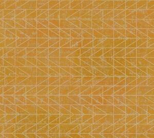 Vliesová tapeta na zeď Ethnic Origin 37174-3 | 0,53 x 10,05 m | žlutá, šedá | A.S. Création
