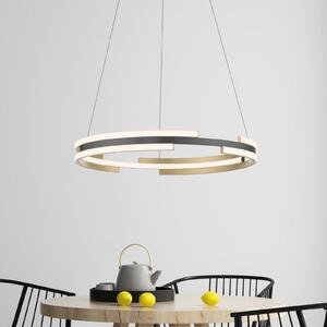Q-Smart-Home Paul Neuhaus Q-Beluga LED závěsné světlo, mosaz, stmívatelný, Mosaz / zlato, Obývací pokoj / jídelna, kov, Moderní