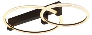 Globo 48050D1S LED přisazené stropní svítidlo FLETCHER | 24W integrovaný LED zdroj | 2100lm | 3000K | černá
