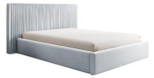 Manželská postel 140 cm Thala 140 (s roštem) (s úl. prostorem) (světle šedá + černá)