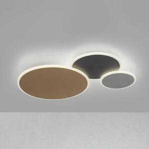 Q-Smart-Home Paul Neuhaus Q-Piato LED stropní světlo tři zdroje, stmívatelný, Vícebarevná, Obývací pokoj / jídelna, kov, Moderní, Stropní svítidlo