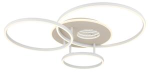 Globo 48466B-40 LED přisazené stropní svítidlo INVERTINA | 40W integrovaný LED zdroj | 1646lm | 2700-6500K | dálkové ovládání | stmívač | béžová
