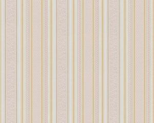 Papírová tapeta na zeď Styleguide Klassisch 2021 7656-59 | 0,53 x 10,05 m | zlatá, bílá, červená | A.S. Création