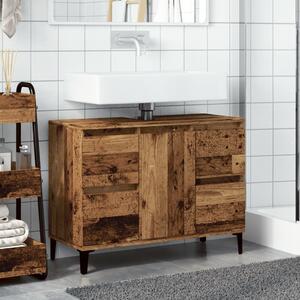 Skříňka pod umyvadlo old wood 80 x 33 x 60 cm kompozitní dřevo