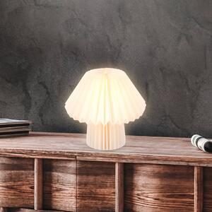 Stolní lampa Origami z bílého papíru, 27x26cm