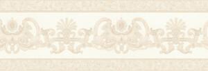 A.S. Création | Vinylová bordura na zeď Hermitage 6554-24 | 17 cm x 5 m | krémová, růžová, zlatá