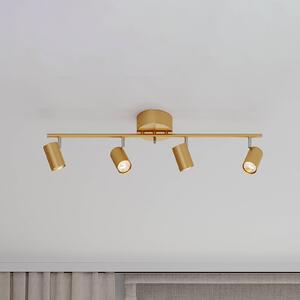 By Rydéns Correct stropní bodovka 4 zdroje zlatá, stmívatelný, Mosaz / zlato, Obývací pokoj / jídelna, kov, Moderní
