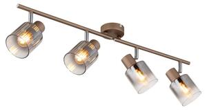 Globo 54318-4 bodové stropní svítidlo WALTON E14 | hnědá