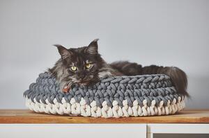 Pelíšek pro kočky MiaCara Nido šedý 50 x 13 cm