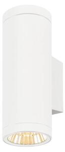BIG WHITE SLV HELIA PRO L nástěnné svítidlo pro povrchovou montáž, jednoduché, DALI, P2, válcové, 2700 K, 15 W, 24°, bílé 1010174