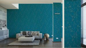 A.S. Création | Vliesová tapeta na zeď Trendwall 2307-68 | 0,53 x 10,05 m | zelená, modrá, zlatá