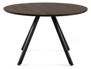 Kulatý jídelní stůl v dekoru ořechu ø 120 cm Rivo – Bonami Essentials