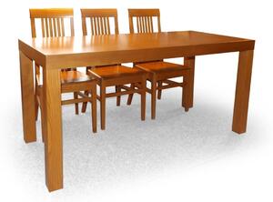 Dýhovaný jídelní stůl NOE pevný Varianta: 80 x 80 cm, (na výběr více variant)