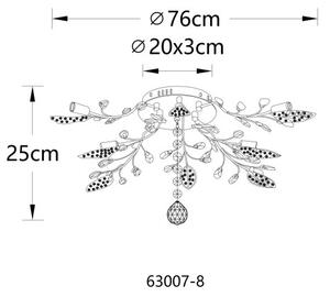 Globo 63007-8 LED přisazené stropní svítidlo JANIS integrovaný LED zdroj | černá