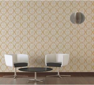 A.S. Création | Vliesová tapeta na zeď Trendwall 37090-1 | 0,53 x 10,05 m | zlatá, bílá