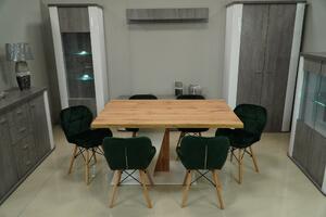 Euronábytek Čalouněná moderní jídelní židle MALTA zelená