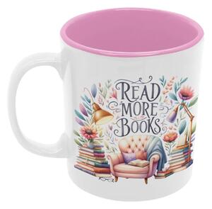 Read More Books #1 | keramický hrnek 330ml, různé barvy - Růžová světlá