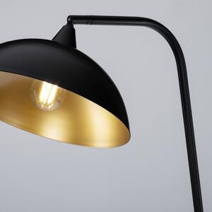 Černá kovová stojací lampa Nova Luce Mirba 160 cm