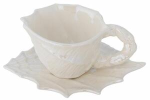 Šálek s podšálkem Shellie Pearl 150 ml Bloomingville