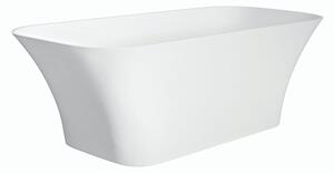 Besco Volně stojící vana z litého mramoru Assos S-Line 160x70 Barva: Bílá, Rozměry (cm): 160x70, Typ a barva výpustě: Click-Clack standard, chrom