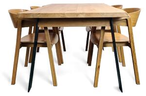 Jídelní stůl VEGAS - masiv DUB 90 x 160 cm (na výběr více variant)