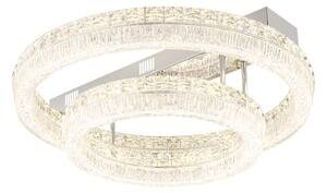 Globo 67387-60D LED přisazené stropní svítidlo LAUREL | 60W integrovaný LED zdroj | 4900lm | 2700-6000K | dálkové ovládání | stmívač | chrom